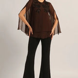 MIDNIGHT BLOOM DOUBLE LAYER TOP Namrata Joshipura Online