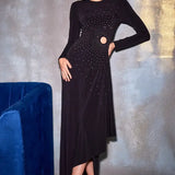 Crystal Square Cut Out Gown Namrata Joshipura