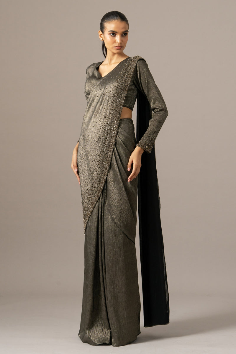 STAR GAZE CRUSTED SAREE