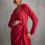 Rosettes Midi Crossover Dress Namrata Joshipura