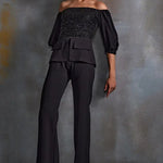 Midnight Off Shoulder Pant Set Namrata Joshipura