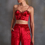 Cordelia Velvet Pant Set Namrata Joshipura