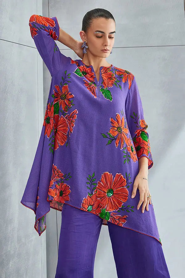 Zinnia Asymmetric Tunic Namrata Joshipura