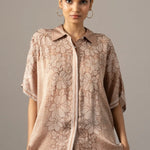 Pansy Flower Printed Coordset Namrata Joshipura Online