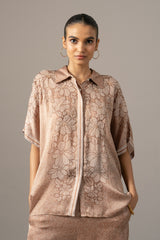 Pansy Flower Printed Coordset
