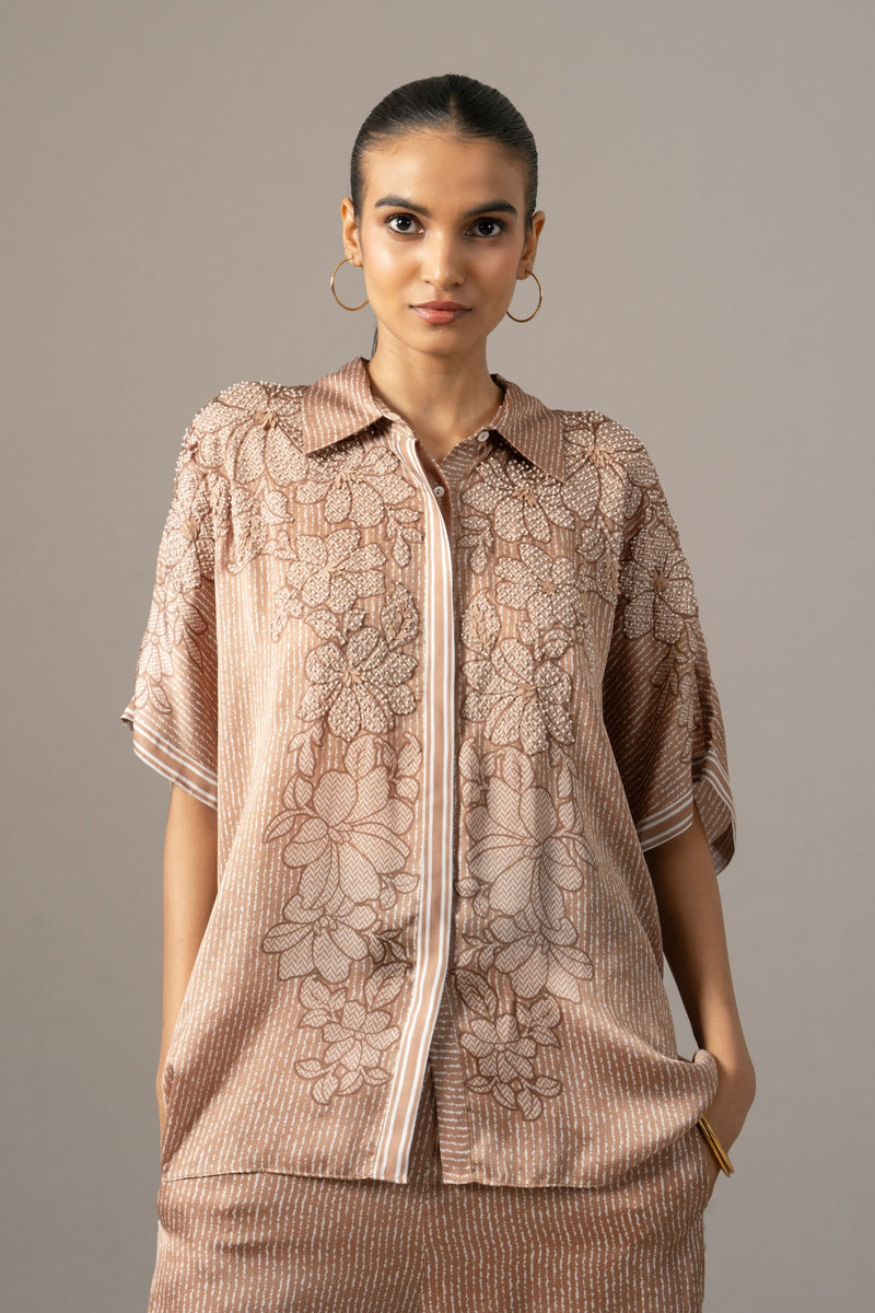 Pansy Flower Printed Coordset