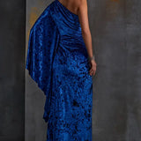 One Off Shoulder Velvet Drape Gown Namrata Joshipura