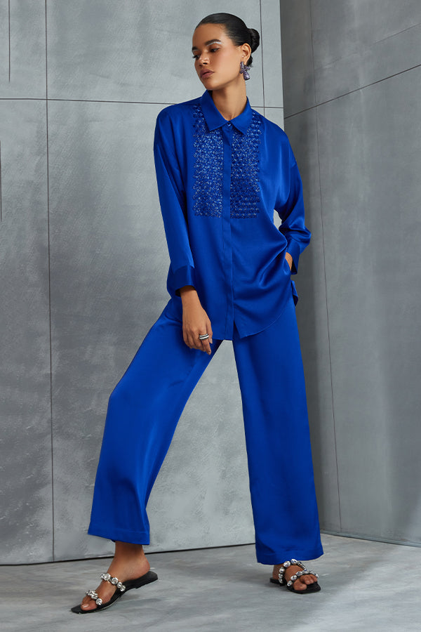 Metallic Hexa Boxy Co-ord Set