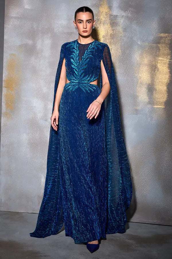 Cordelia Cape Sleeve Jumpsuit Namrata Joshipura