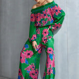 Zinnia Off Shoulder Jumpsuit Namrata Joshipura