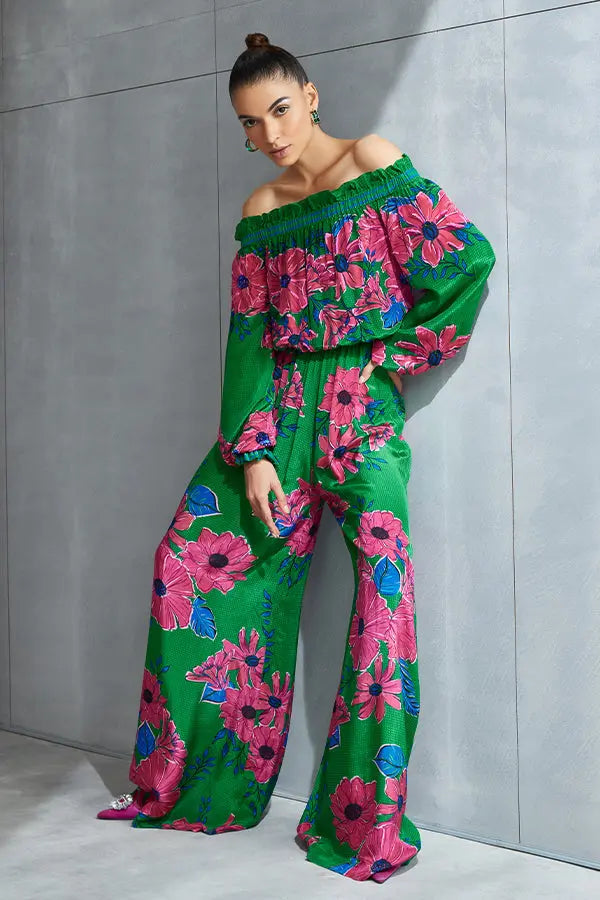 Zinnia Off Shoulder Jumpsuit Namrata Joshipura