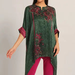 PAISELY CRINKLE HANDKERCHIEF TUNIC Namrata Joshipura Online