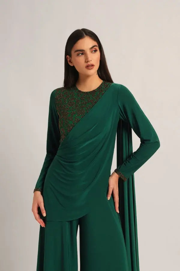 Juliette Front Flap Drape Jumpsuit Namrata Joshipura Online
