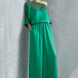 River Leaf Drop Shoulder Jumpsuit Namrata Joshipura
