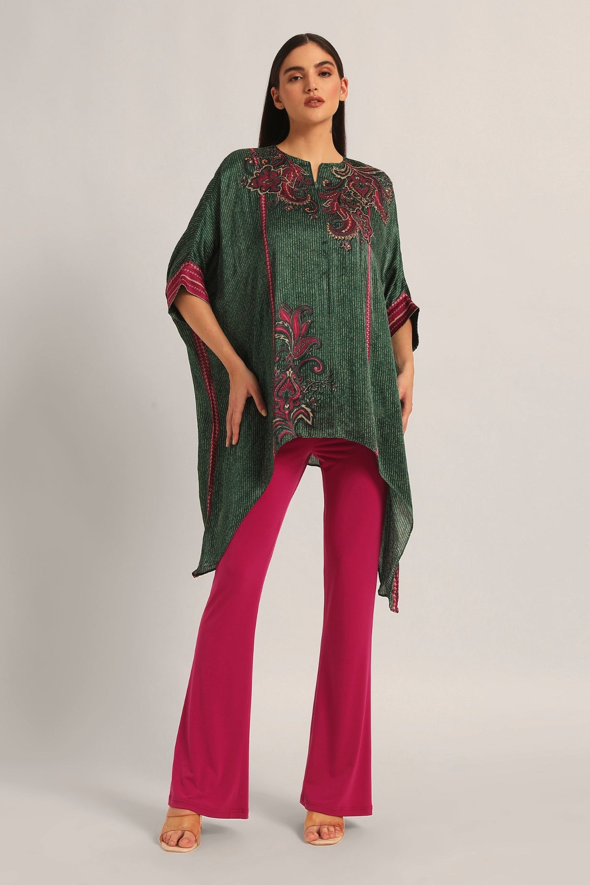 PAISELY CRINKLE HANDKERCHIEF TUNIC Namrata Joshipura Online