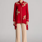 MOON PETAL ASYMMETRIC TUNIC