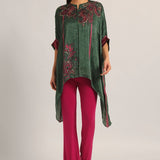 PAISELY CRINKLE HANDKERCHIEF TUNIC Namrata Joshipura Online