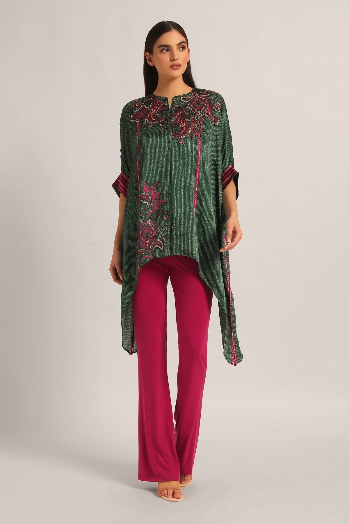 PAISELY CRINKLE HANDKERCHIEF TUNIC Namrata Joshipura Online