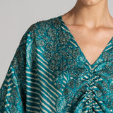 BANDHANI PRINTED KAFTAN DRESS