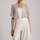PEARL METEOR CAPE WITH PLEATED JUMPSUIT