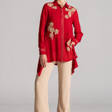 MOON PETAL ASYMMETRIC TUNIC