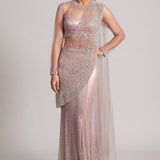 PEARL METEOR MERMAID DRAPE EMBELLISHED SAREE