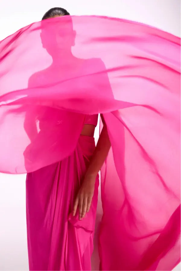 Rosa Baroque Drape Saree Namrata Joshipura