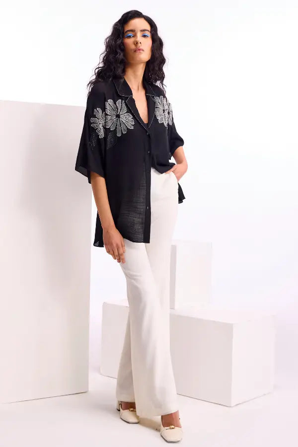 Alder Wide Collar Shirt Namrata Joshipura