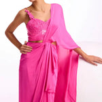 Rosa Baroque Drape Saree Namrata Joshipura