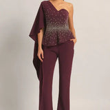 SILVER DUST PEPLUM TOP WITH SHARARA Namrata Joshipura Online
