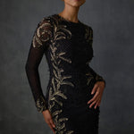 Autumn Fern Side Fringe Gown Namrata Joshipura Online