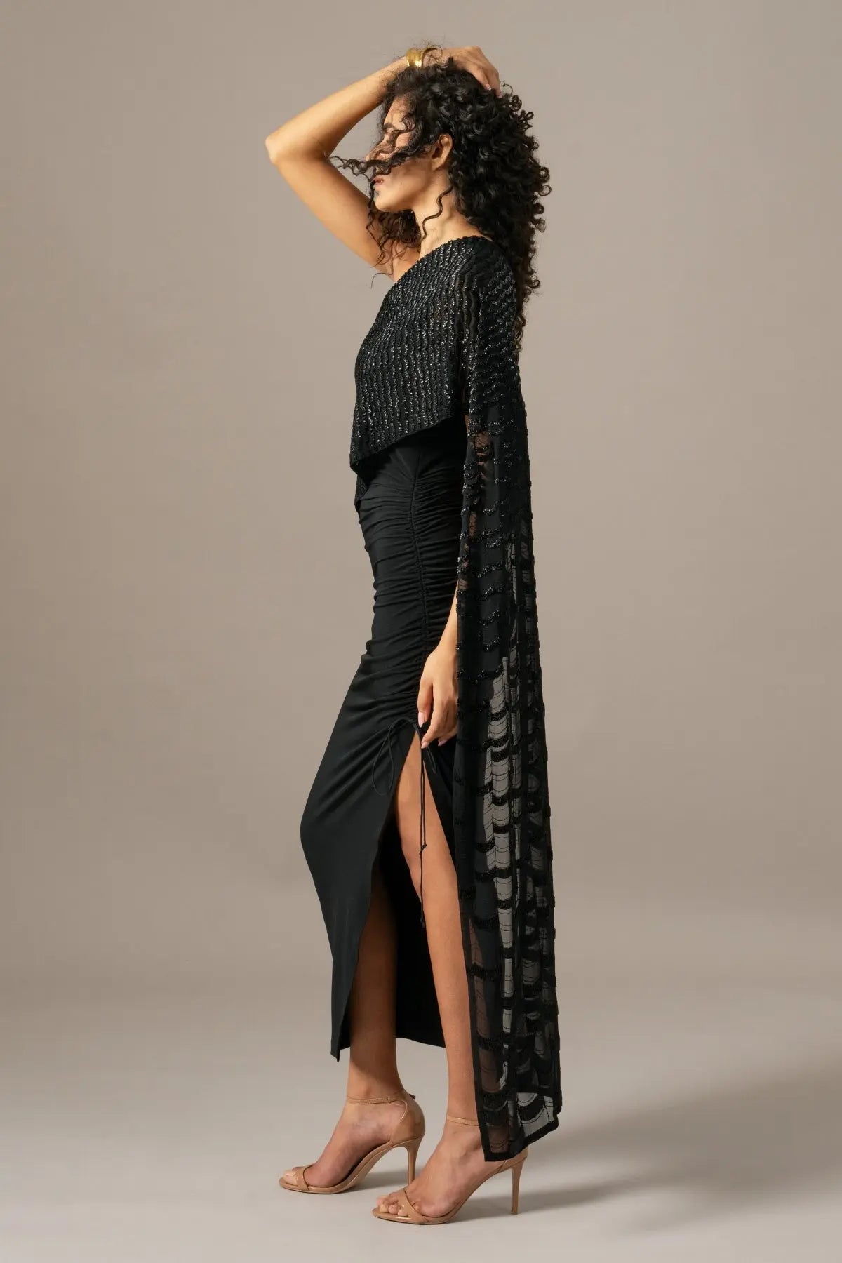 Grille One Shoulder Gown Namrata Joshipura Online