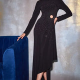 Crystal Square Cut Out Gown Namrata Joshipura