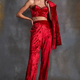 Cordelia Velvet Pant Set Namrata Joshipura