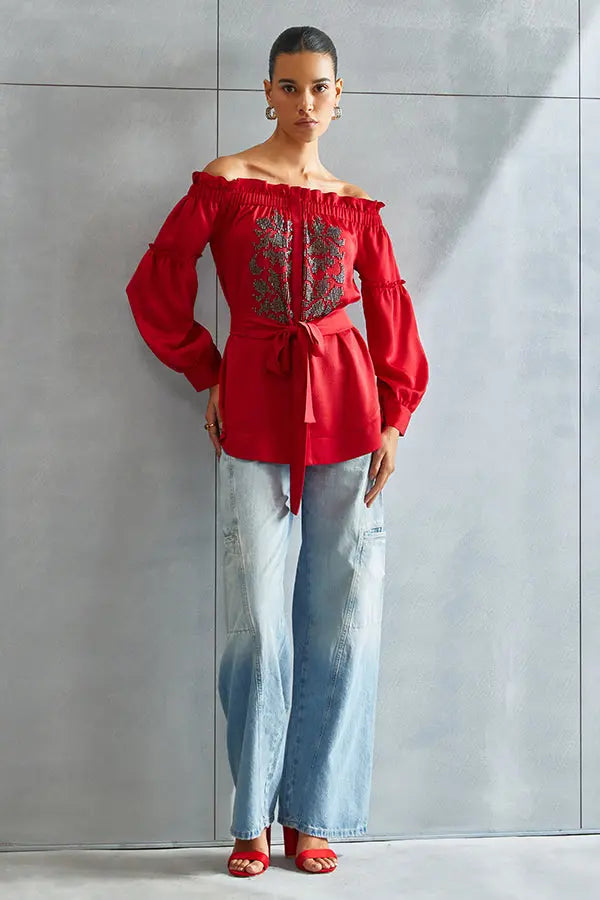 Riverleaf Off Shoulder Top Namrata Joshipura