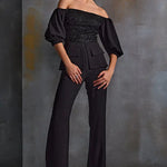 Midnight Off Shoulder Pant Set Namrata Joshipura