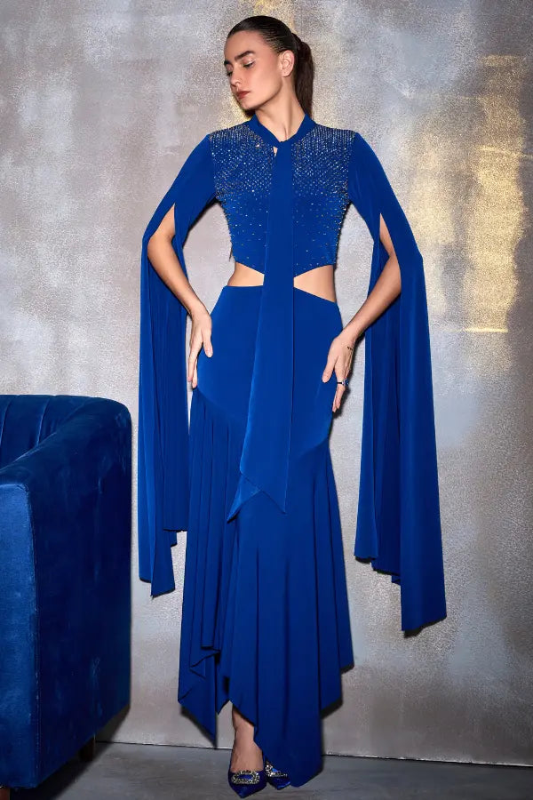 Crystal Square Tie Up Dress Namrata Joshipura
