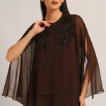 MIDNIGHT BLOOM DOUBLE LAYER TOP Namrata Joshipura Online