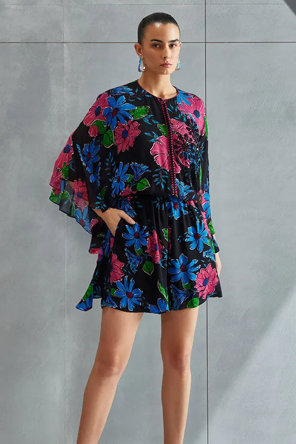 Zinnia Frill Sleeve Romper Namrata Joshipura