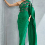 River Leaf One off Shoulder Gown Namrata Joshipura