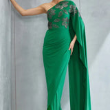 River Leaf One off Shoulder Gown Namrata Joshipura