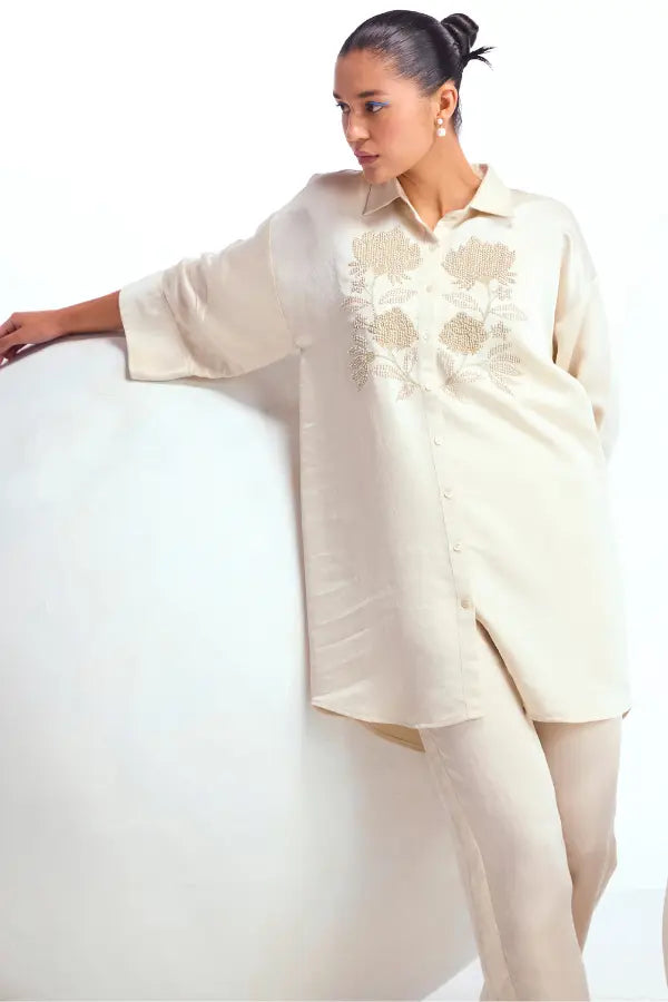 Hibiscus Shimmer Co-ord Set Namrata Joshipura