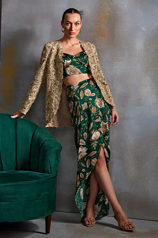 Bell Flower Jacket Set Namrata Joshipura