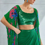 Zinnia Cape Skirt Set Namrata Joshipura