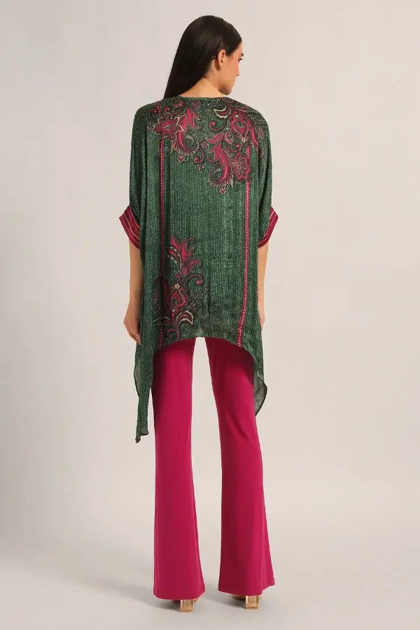 PAISELY CRINKLE HANDKERCHIEF TUNIC Namrata Joshipura Online