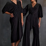Crystal Square Tie Up Jumpsuit Namrata Joshipura