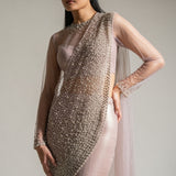PEARL METEOR MERMAID DRAPE EMBELLISHED SAREE