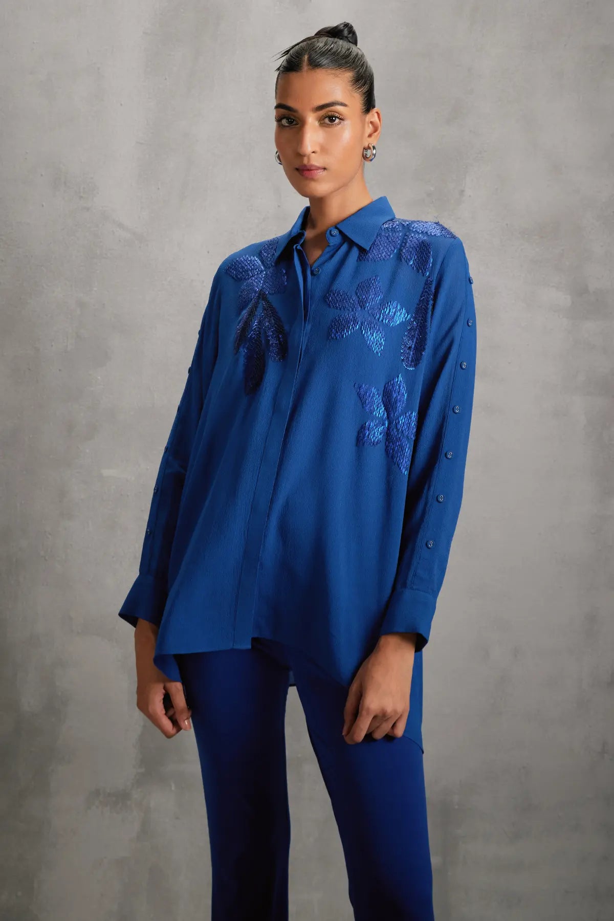 Moonflower minimalist shirt Namrata Joshipura