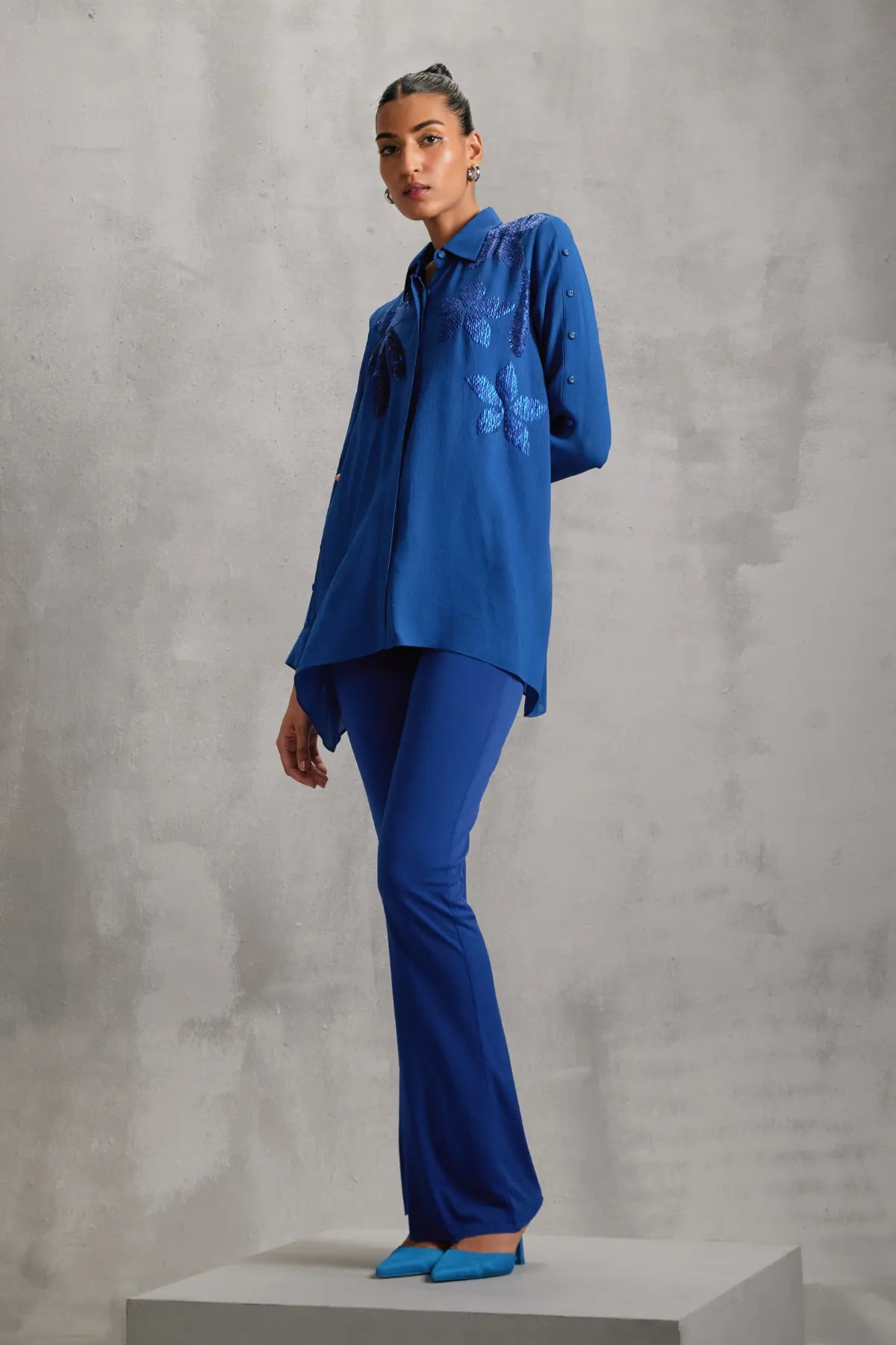 Moonflower minimalist shirt Namrata Joshipura
