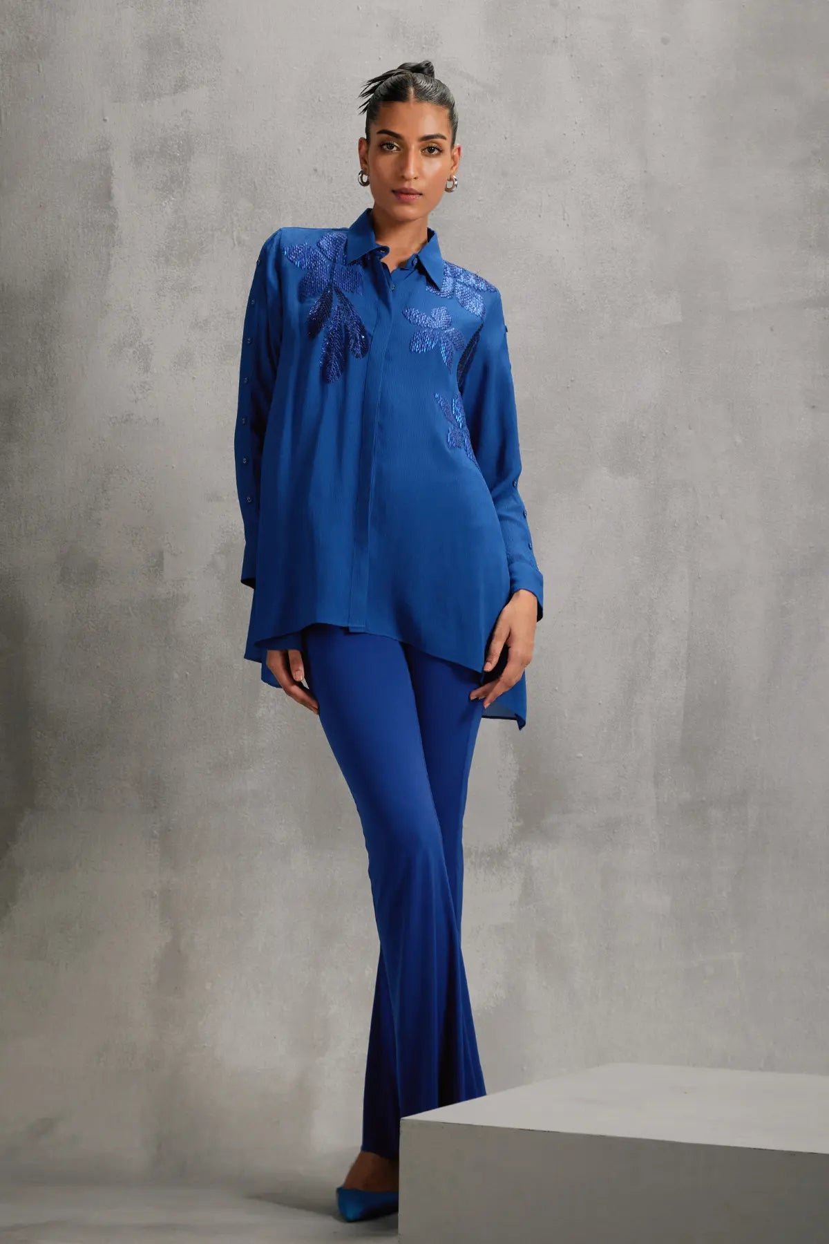 Moonflower minimalist shirt Namrata Joshipura